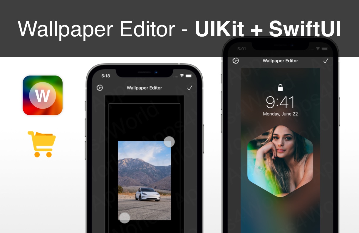 Wallpaper Editor iOS app template
